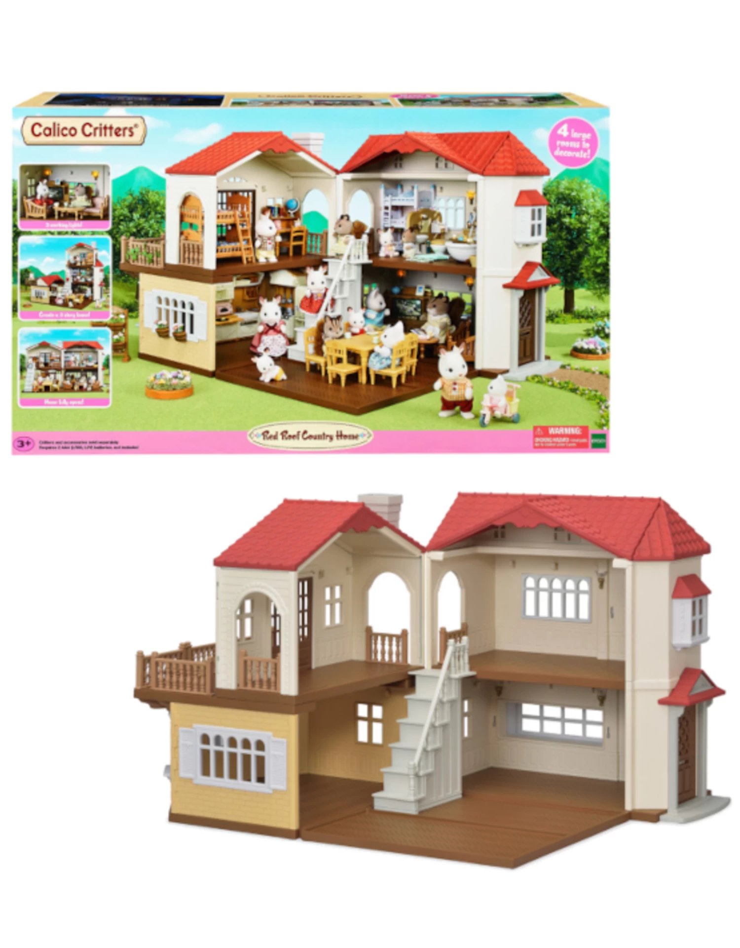 Calico Critters - Red Roof Country Home