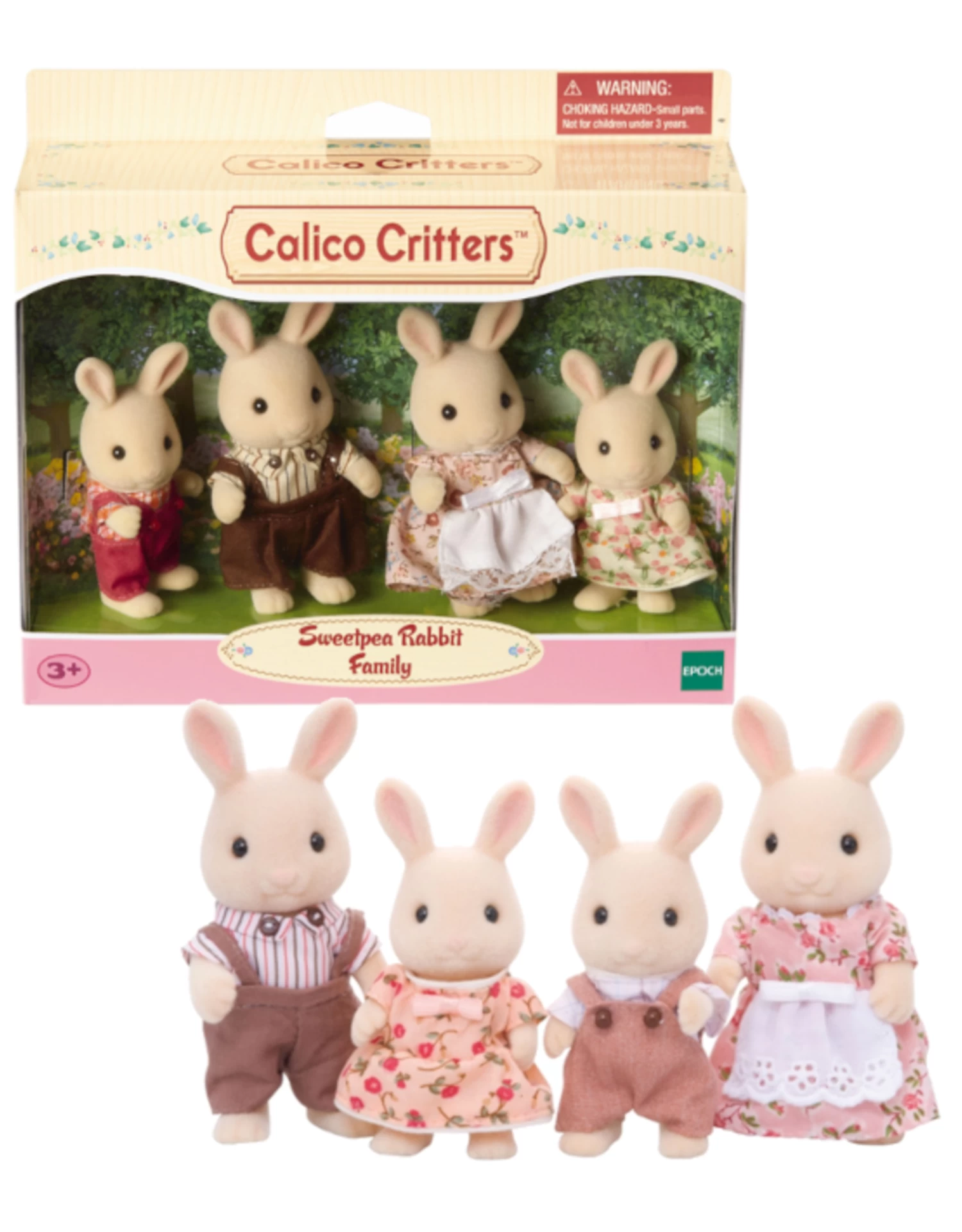 Calico Critters - Sweetpea Rabbit Family