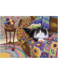 Cobble Hill - 1000 Pcs - Comfy Cat