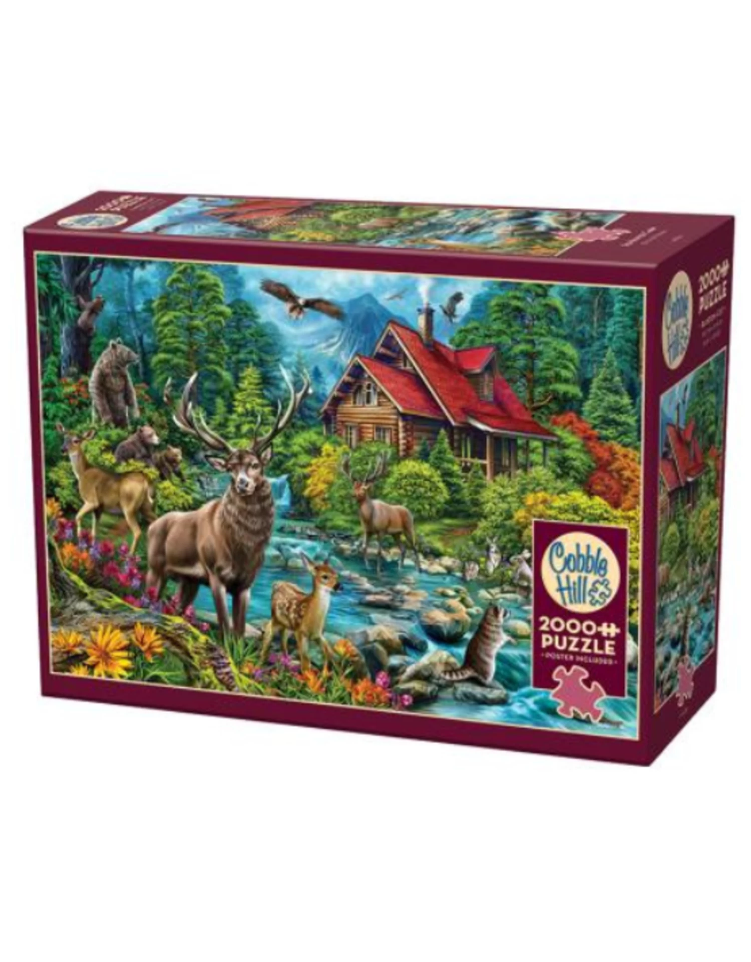 Cobble Hill - 2000 Pcs - Red-Roofed Cabin