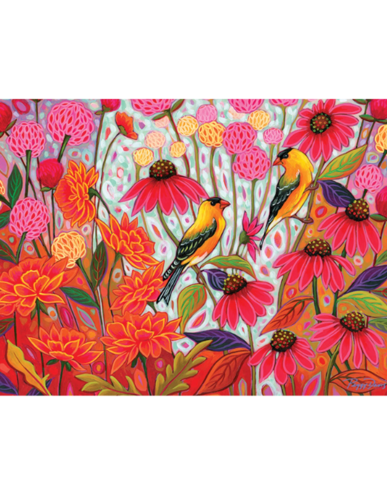 Cobble Hill - 275 Pcs - Easy Handling - Springtime Goldfinches - Image 2