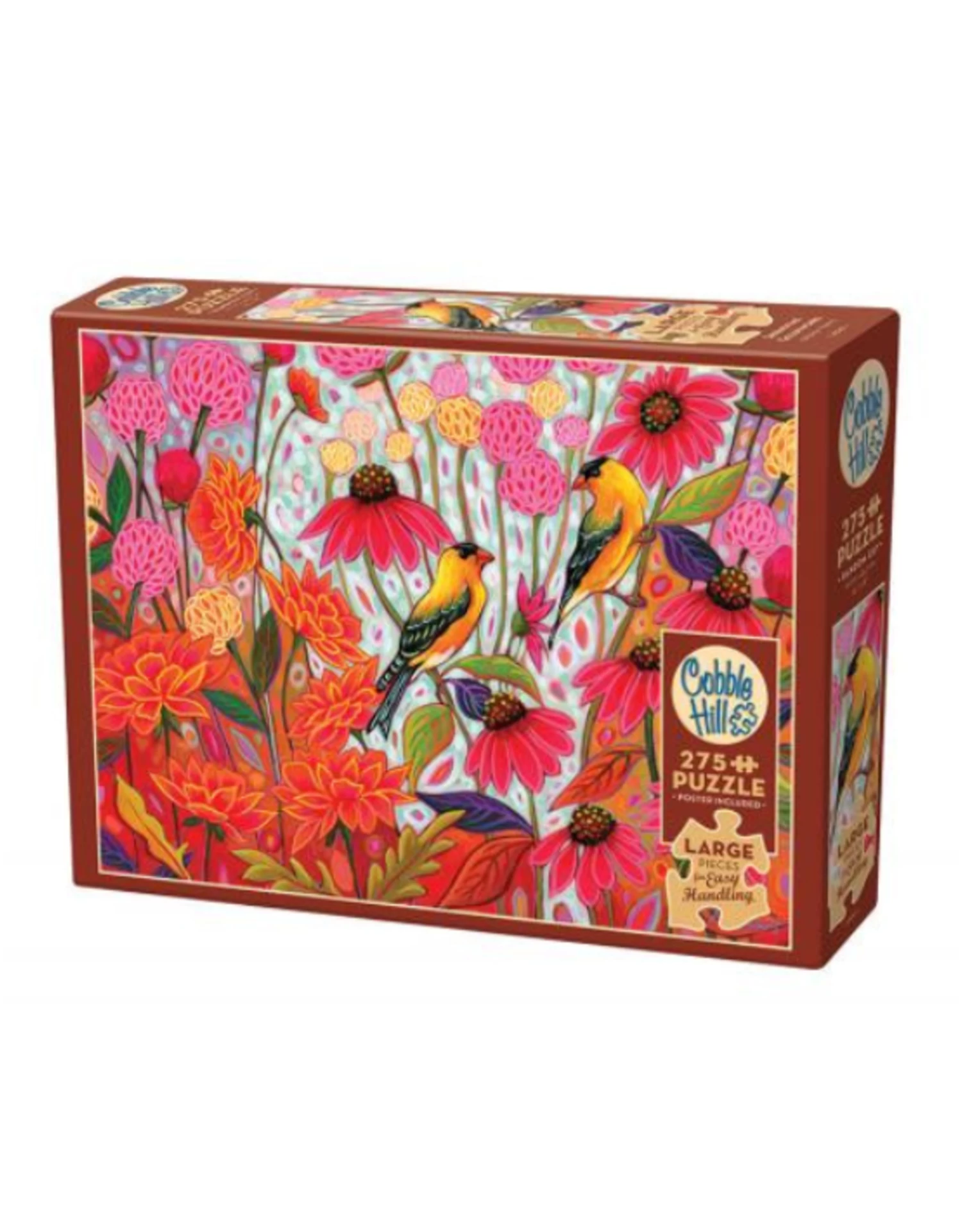 Cobble Hill - 275 Pcs - Easy Handling - Springtime Goldfinches