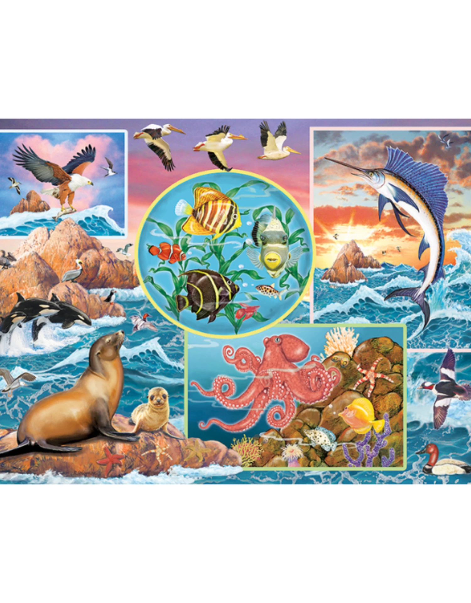 Cobble Hill - 350 Pcs - Family Pieces - Ocean Magic - Image 2