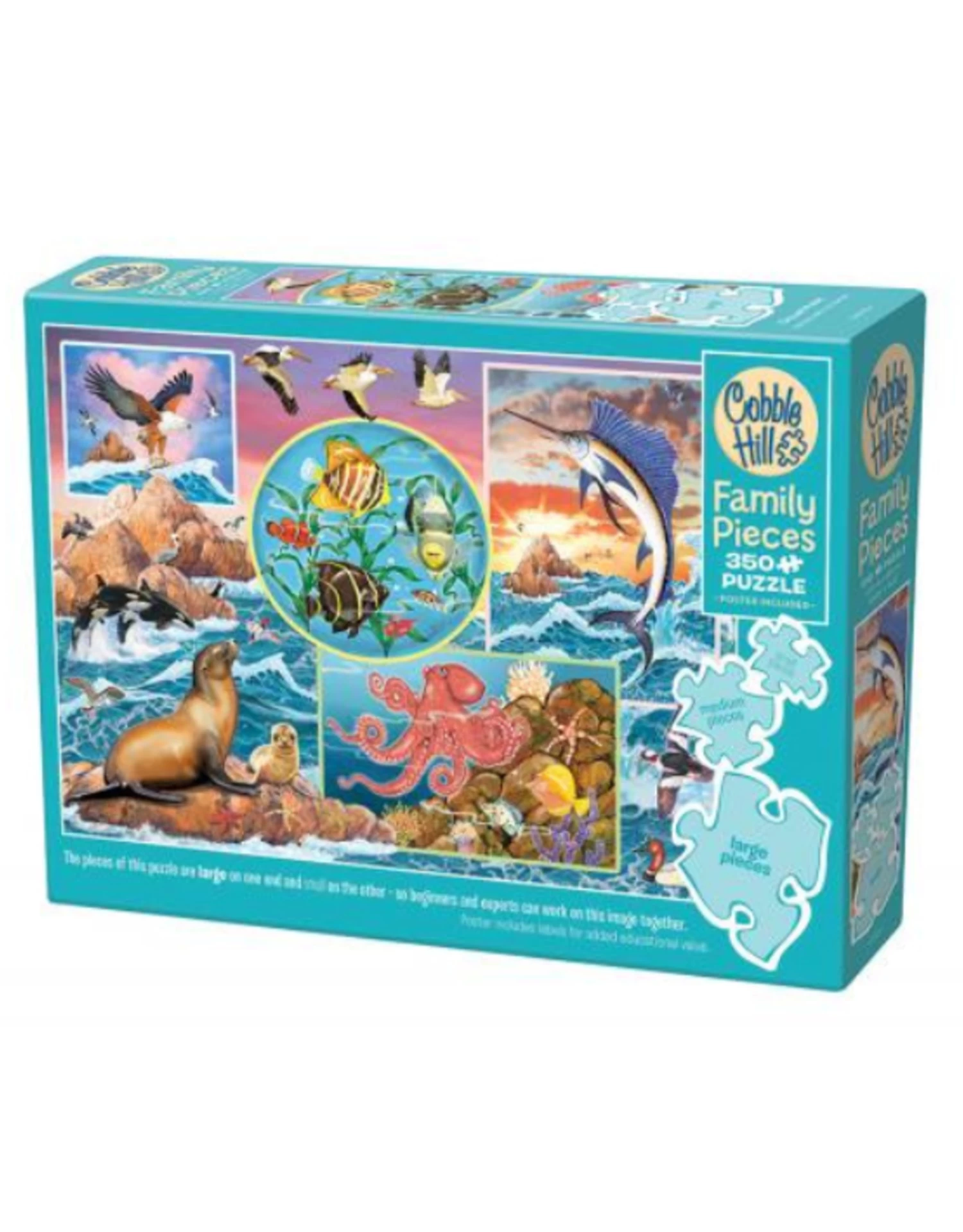 Cobble Hill - 350 Pcs - Family Pieces - Ocean Magic