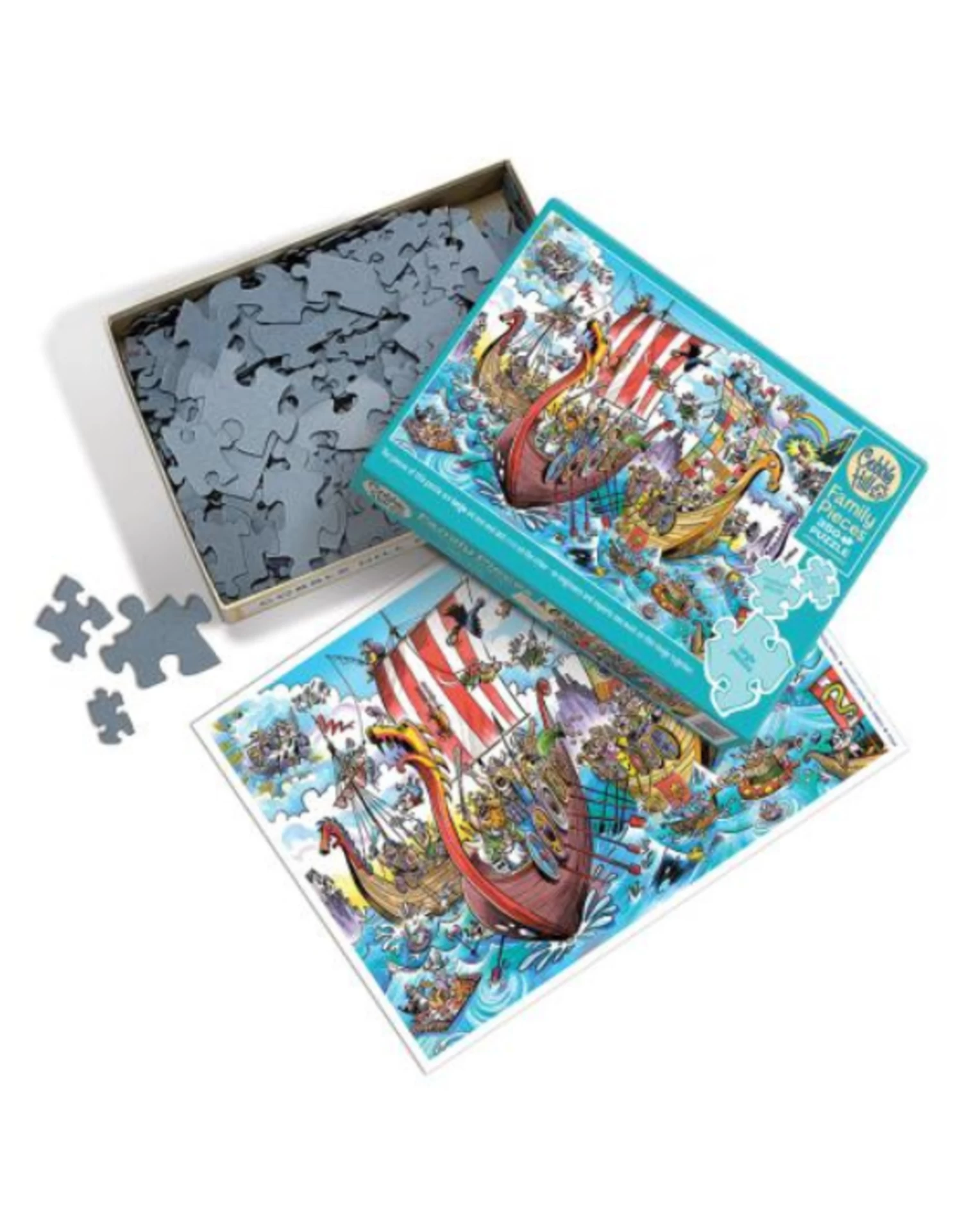 Cobble Hill - 350 Pcs - Family Pieces - Viking Voyage - Image 3