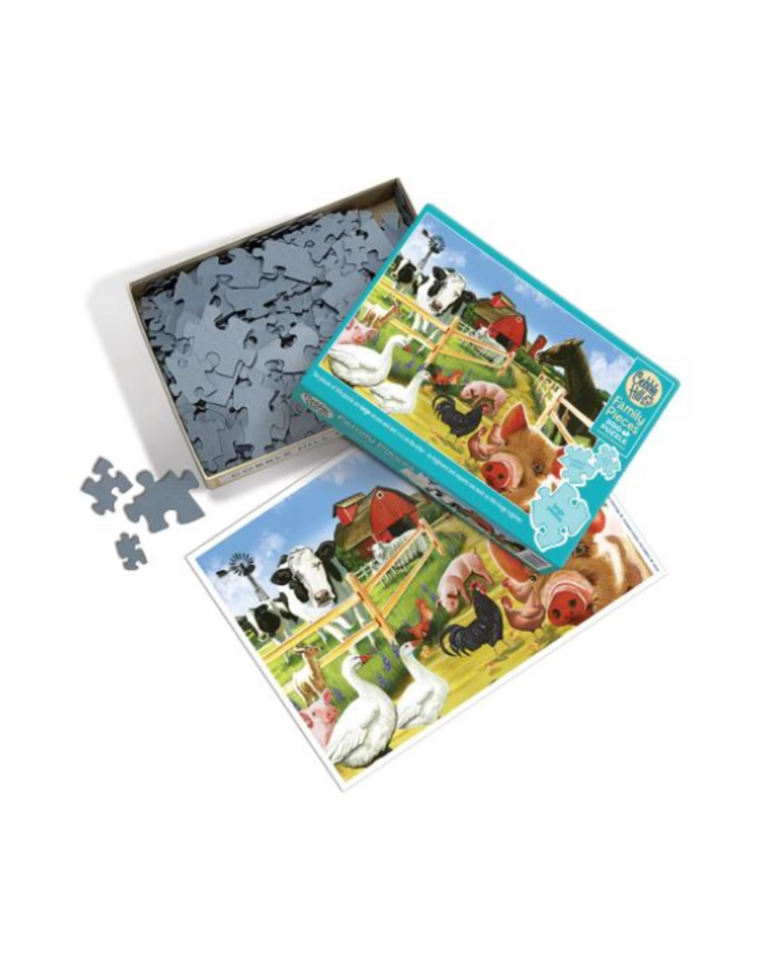 Cobble Hill - 350 Pcs - Family Pieces - Welcome To The Farm - Image 3