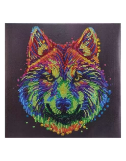 Crystal Art - Colorful Wolf