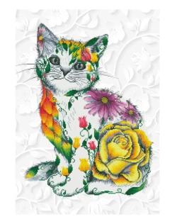 Diamond Dotz - Flower Puss Diamond Dotz Art Kit