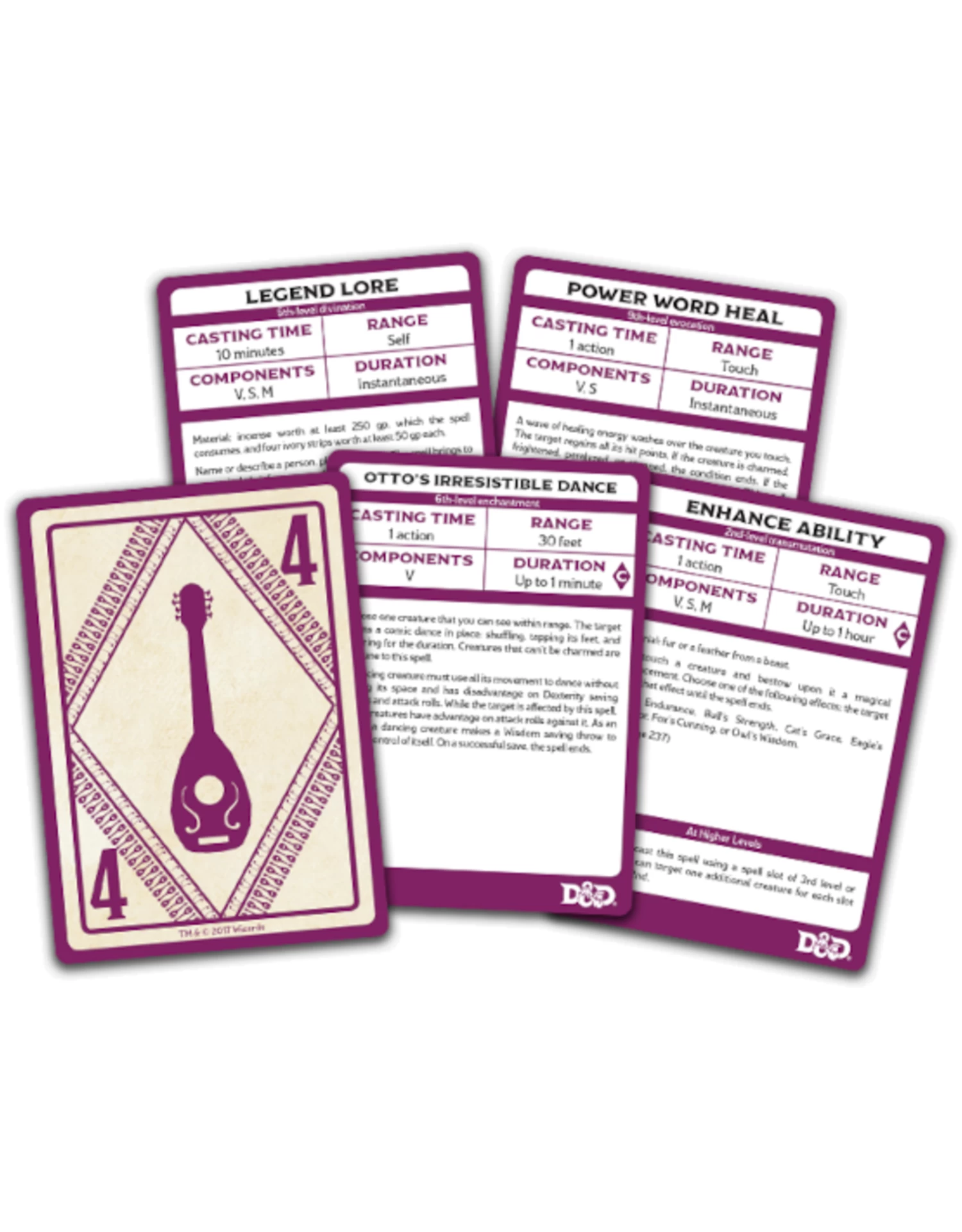 Dungeons & Dragons - Spellbook Cards - Bard - Image 3