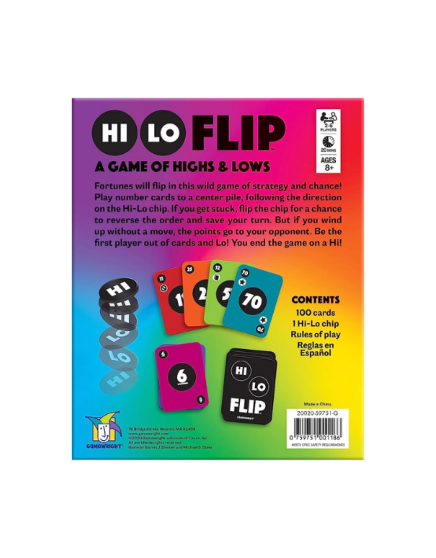 Gamewright - Hi Lo Flip - Image 3