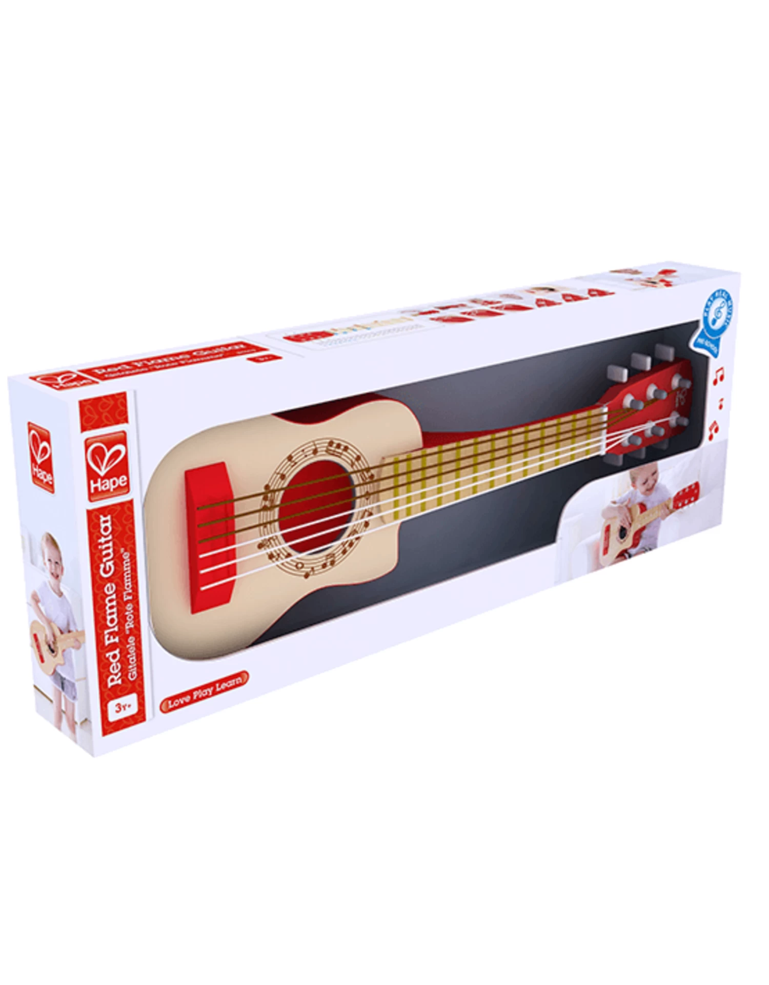 Hape - Red Flame Guitar - Image 2