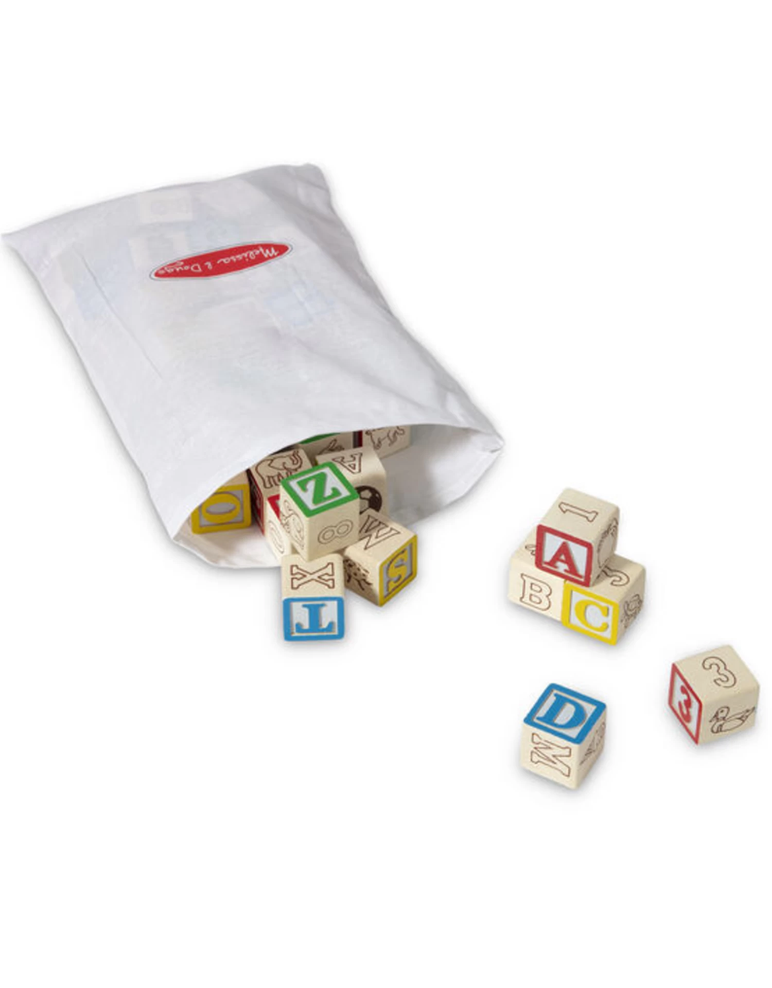 Melissa & Doug - Wooden ABC123 Blocks - Image 3