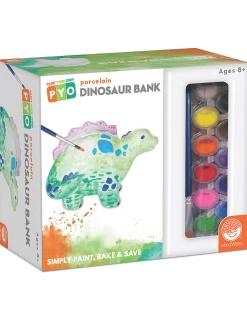 Mindware - Paint Your Own Porcelain Piggy Bank - Dinosaur