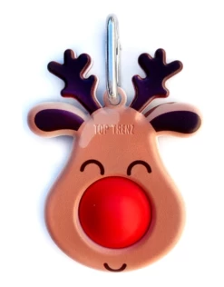 OMG Pop Fidgety - Mega Pop Reindeer Keychain