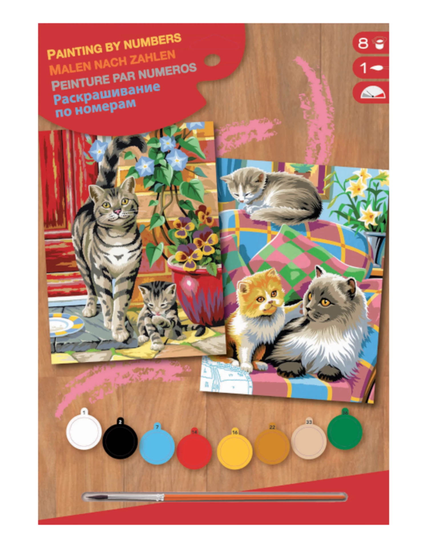 Paint By Numbers Junior 2 Pack - Cats