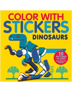 Book - Color With Stickers: Dinosaurs