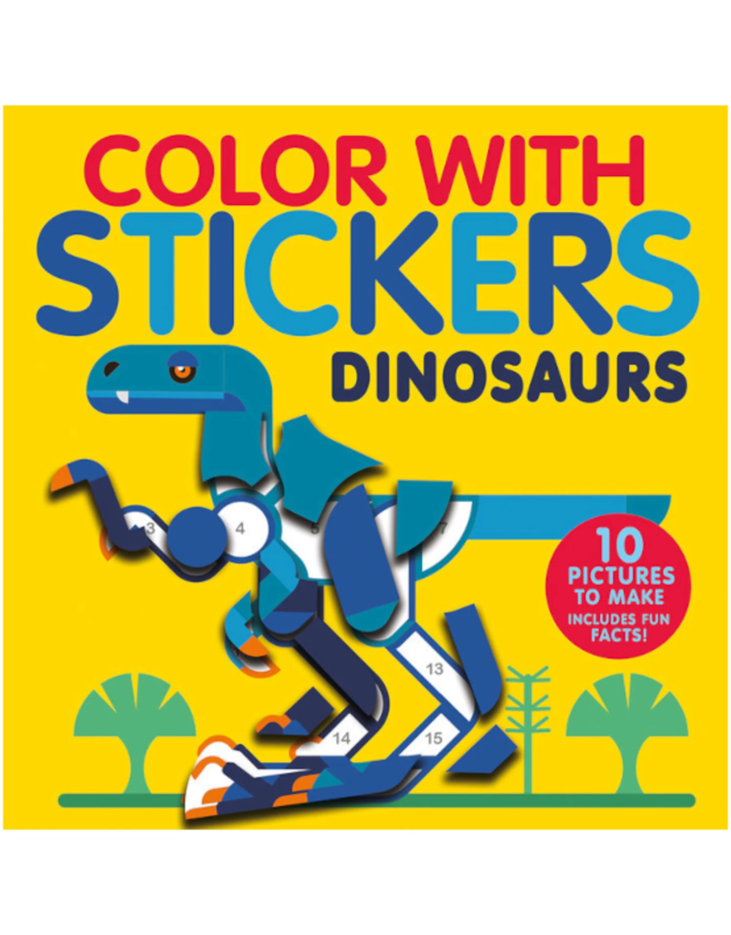 Book - Color With Stickers: Dinosaurs