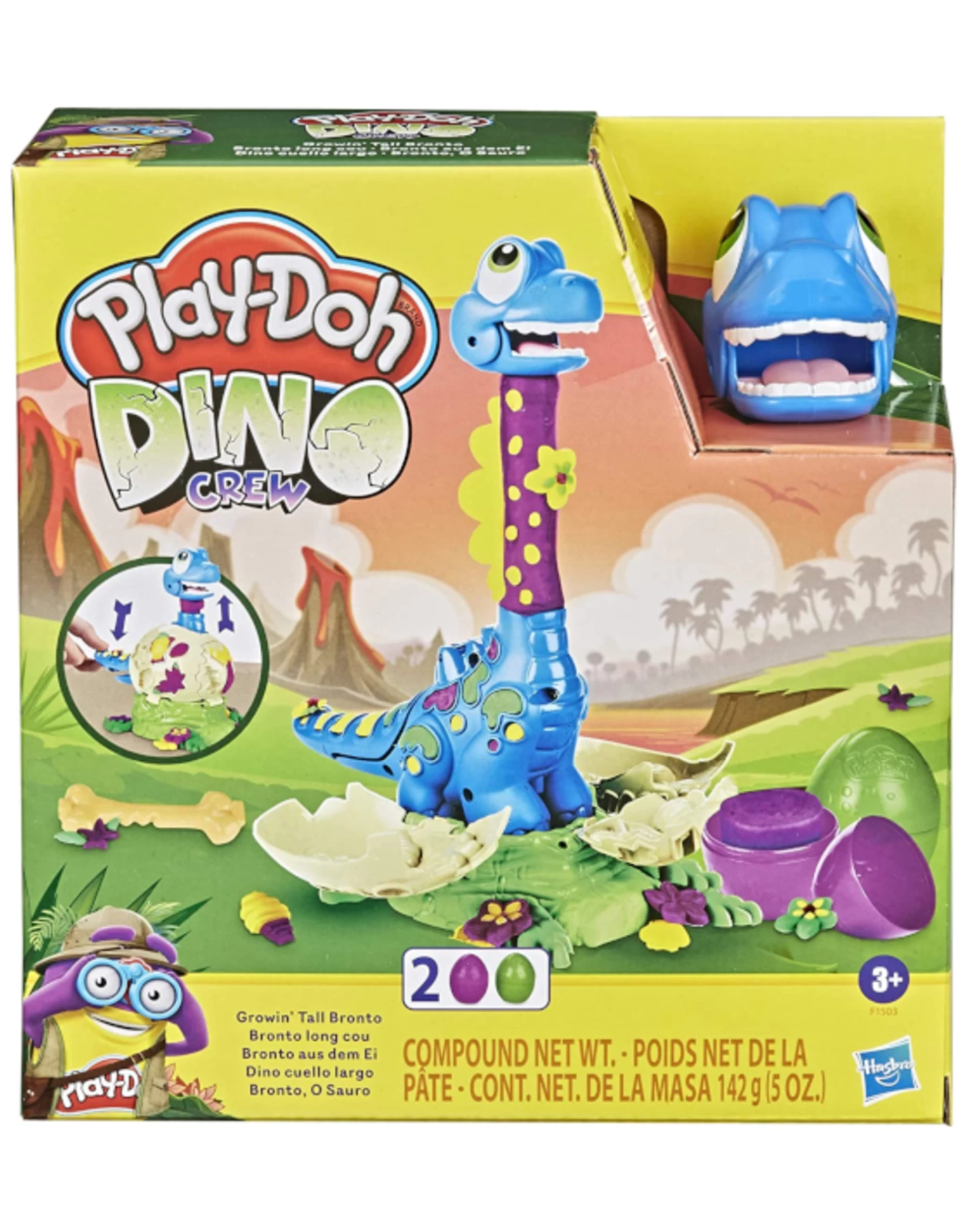 Play Doh - Dino Crate Escape - Growin' Tall Bronto - Image 2
