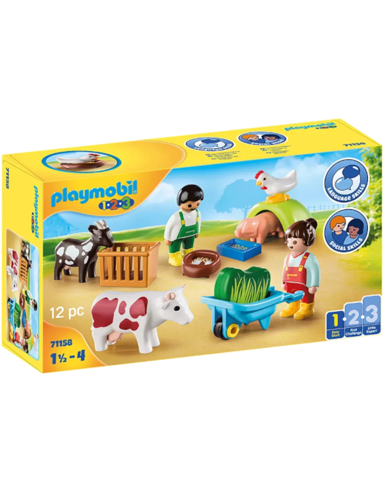 Playmobil - 1.2.3. - 71158 - Fun On The Farm