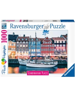 Ravensburger - 1000pcs - Puzzle Highlights Scandinavian Places: Copenhagen, Denmark