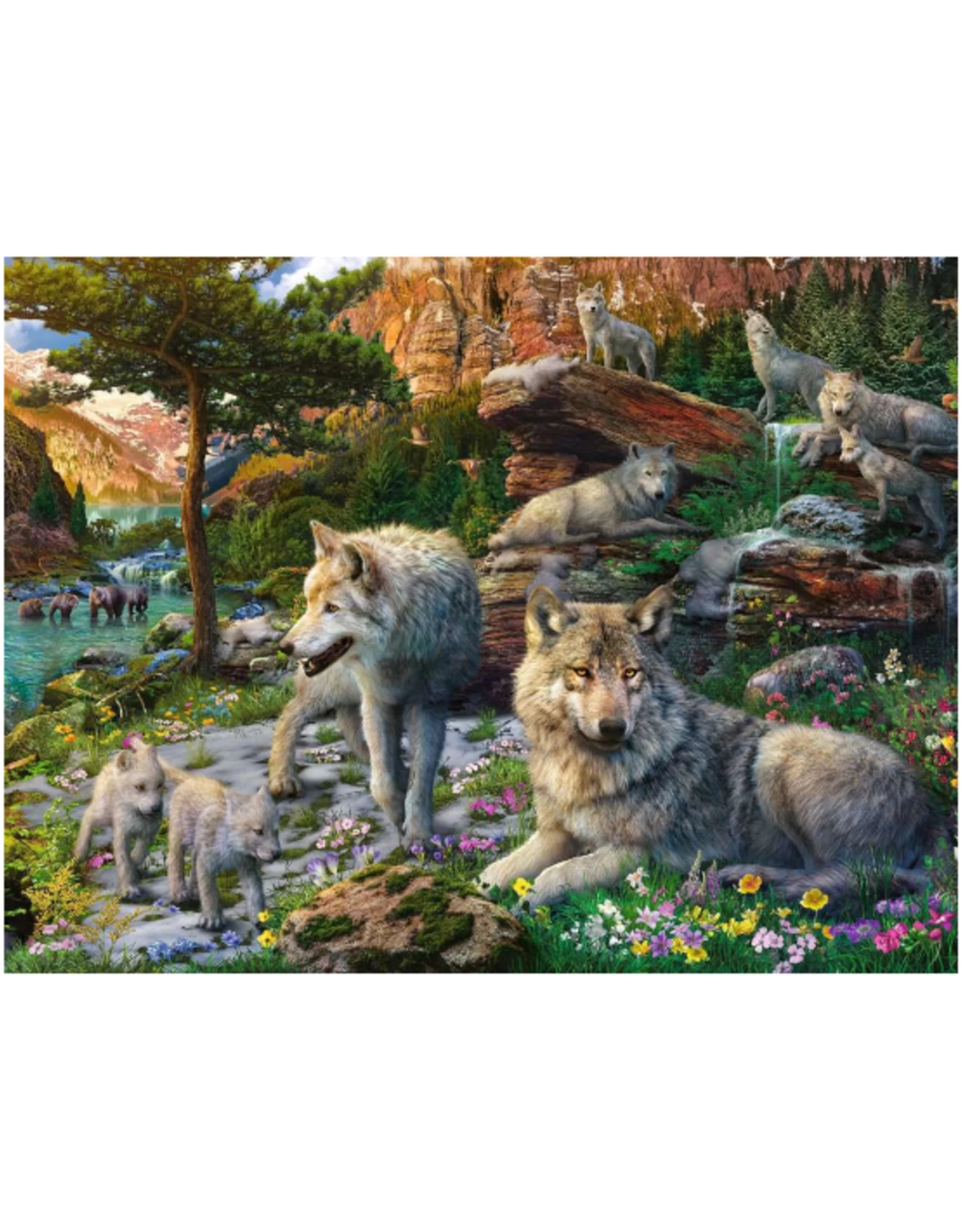 Ravensburger - 1500pcs - Wolves In Spring - Image 2