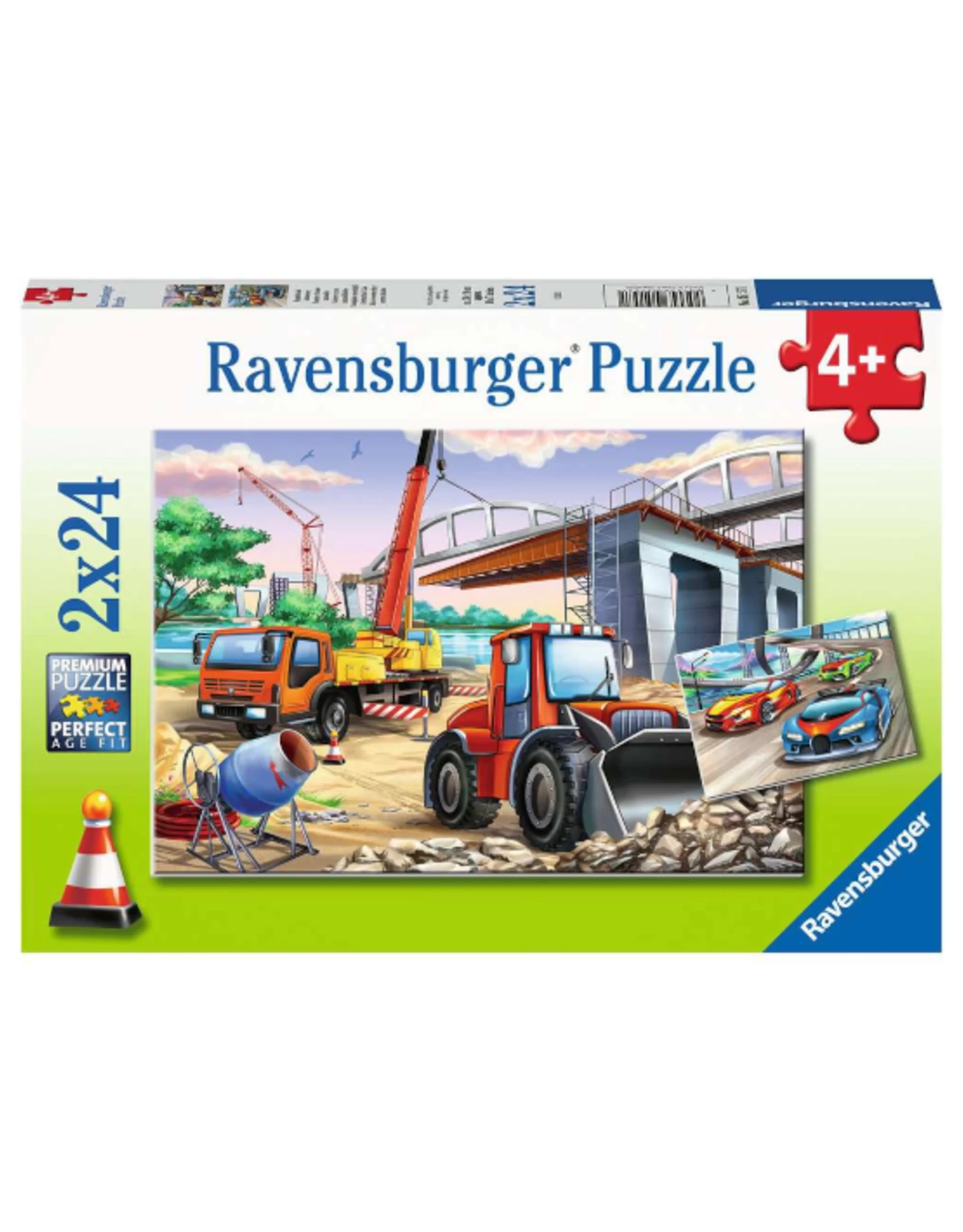 Ravensburger - 4+ - 2x24pcs - Construction & Cars