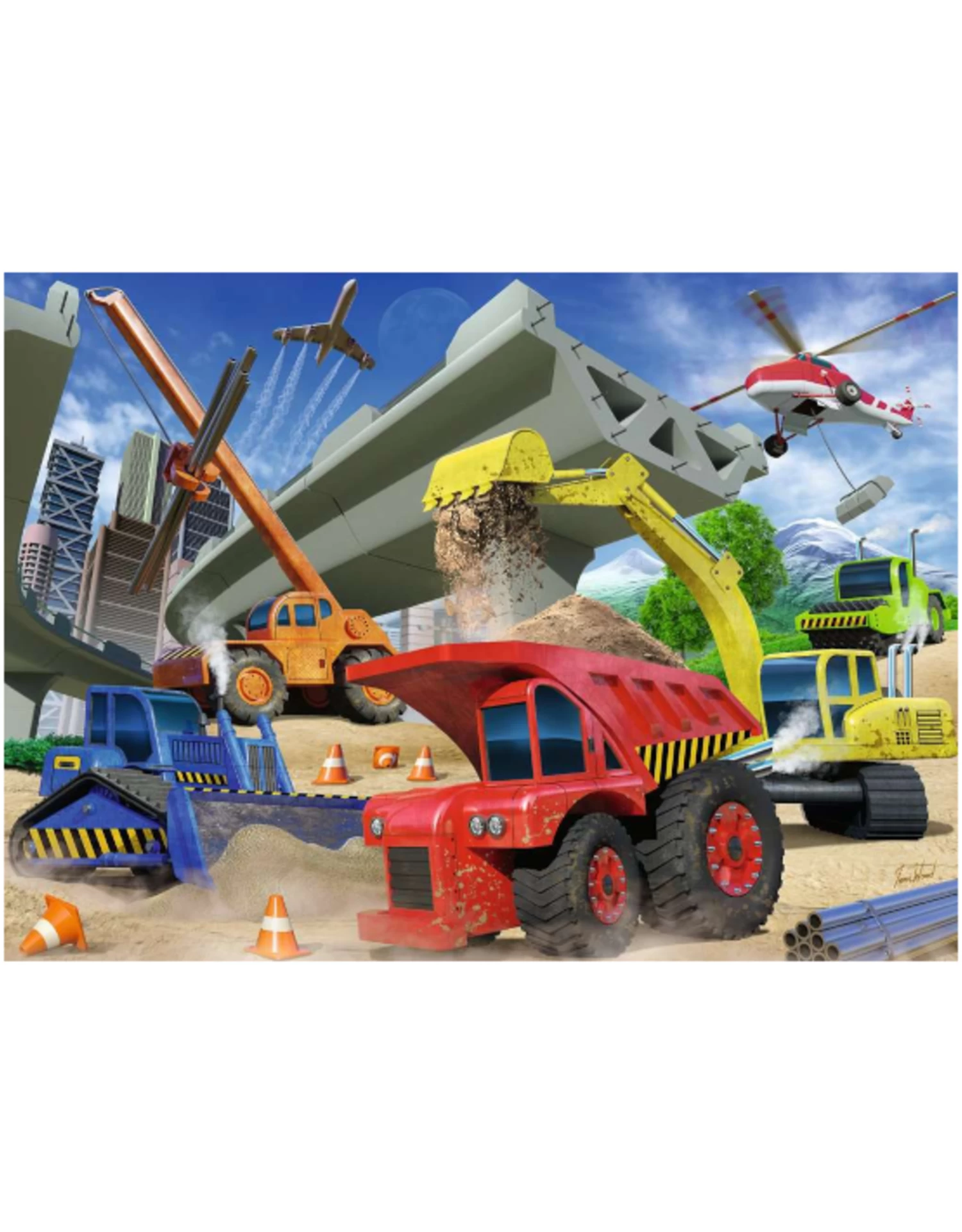 Ravensburger - 4+ - 60pcs - Construction Trucks - Image 2