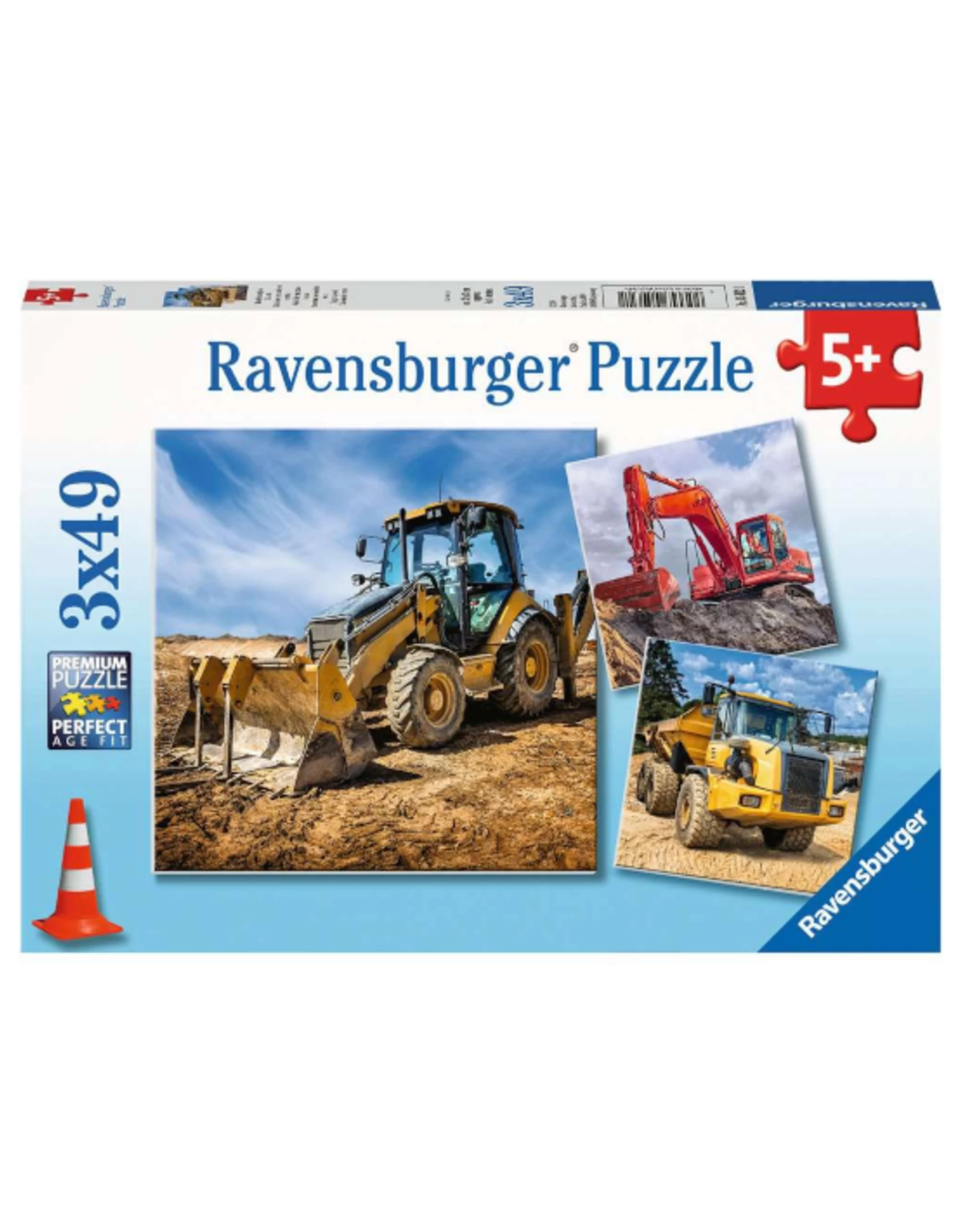 Ravensburger - 5+ - 3 X 49 - Diggers At Work