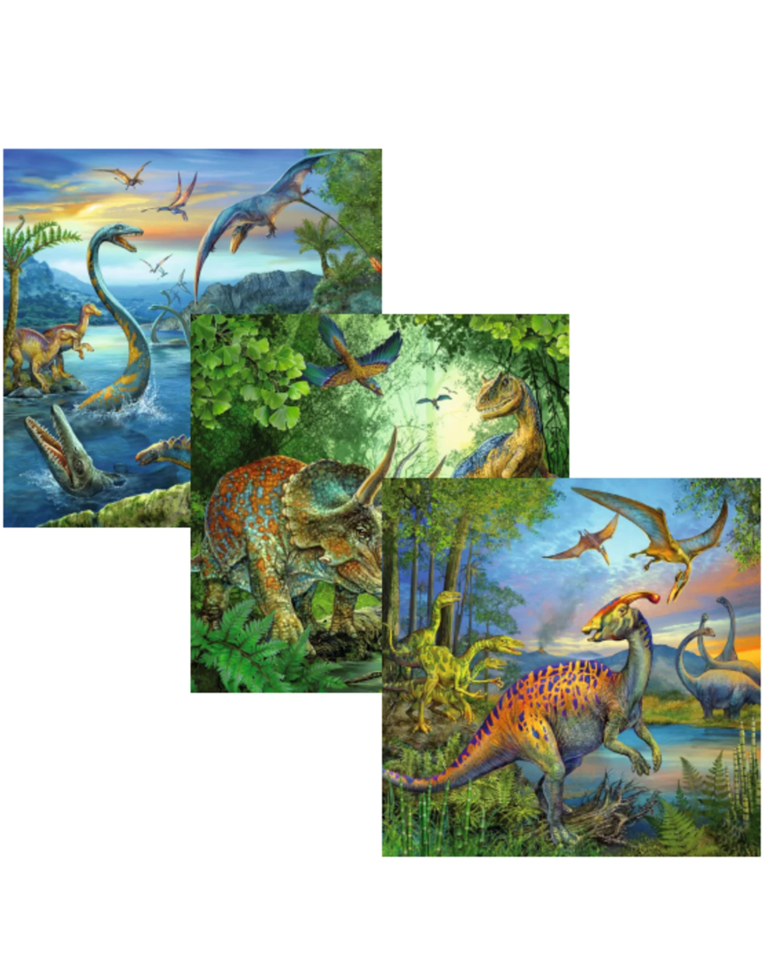 Ravensburger - 5+ - 3 X 49 - Dinosaur Fascination