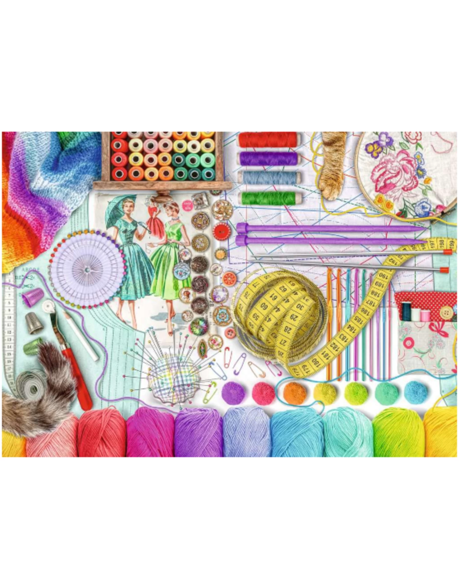 Ravensburger - 500 Pcs - Large Format - Needlework Station - Image 2