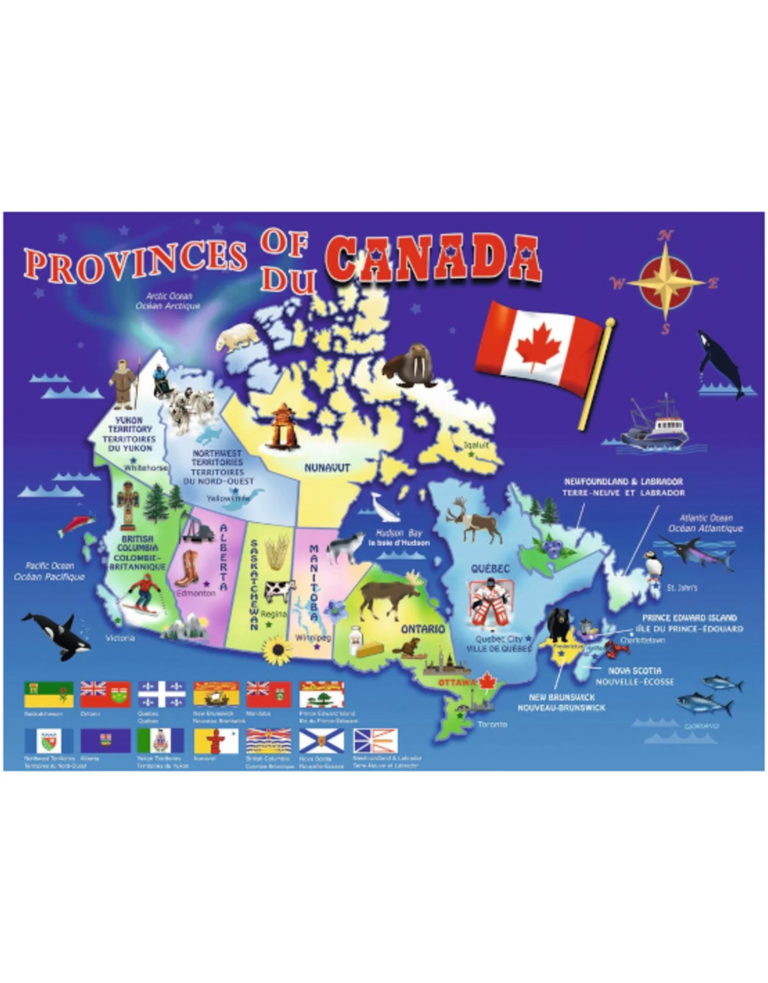 Ravensburger - 6+ - 100pcs - Map Of Canada - Image 2