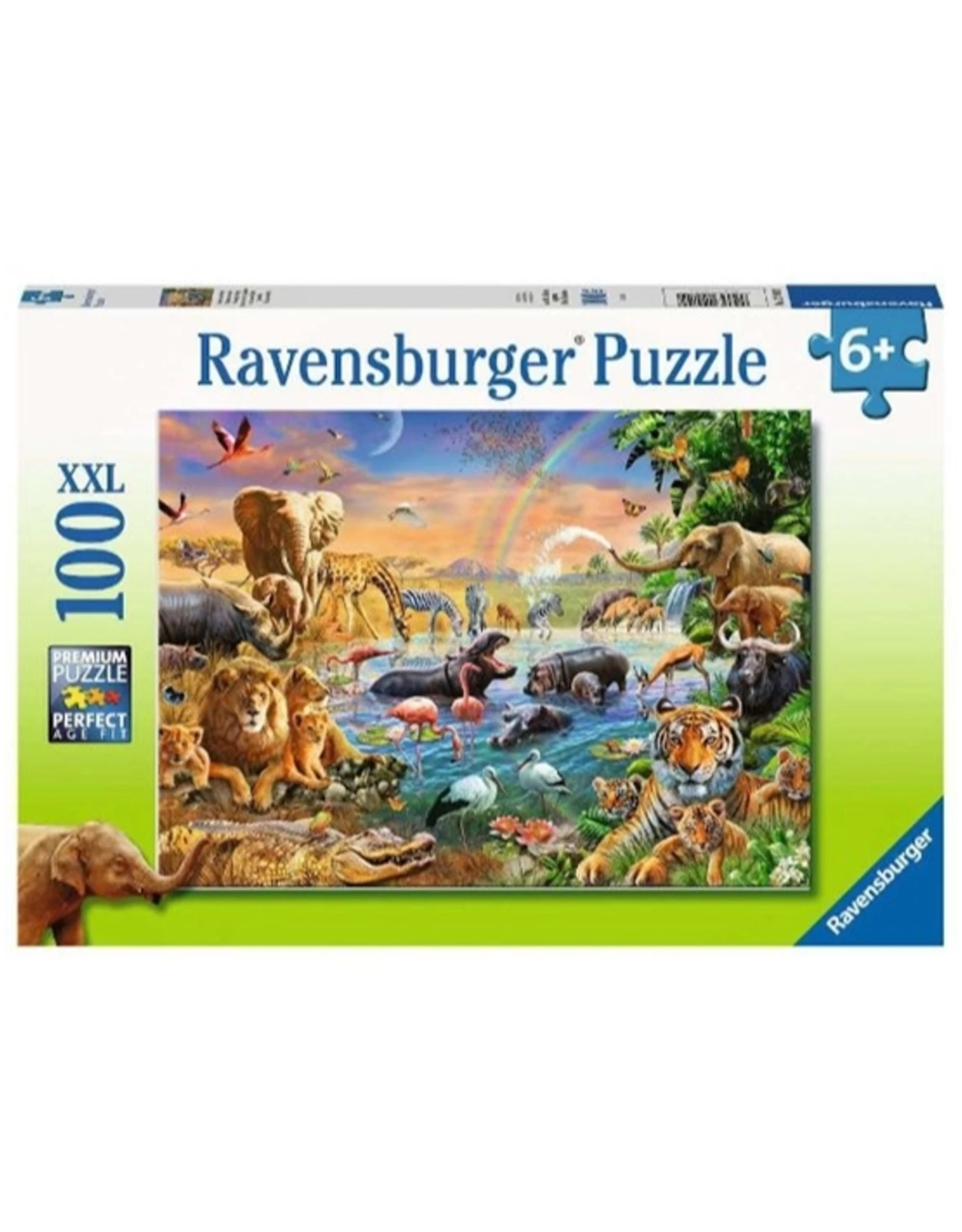 Ravensburger - 6+ - 100pcs - Savannah Jungle Waterhole