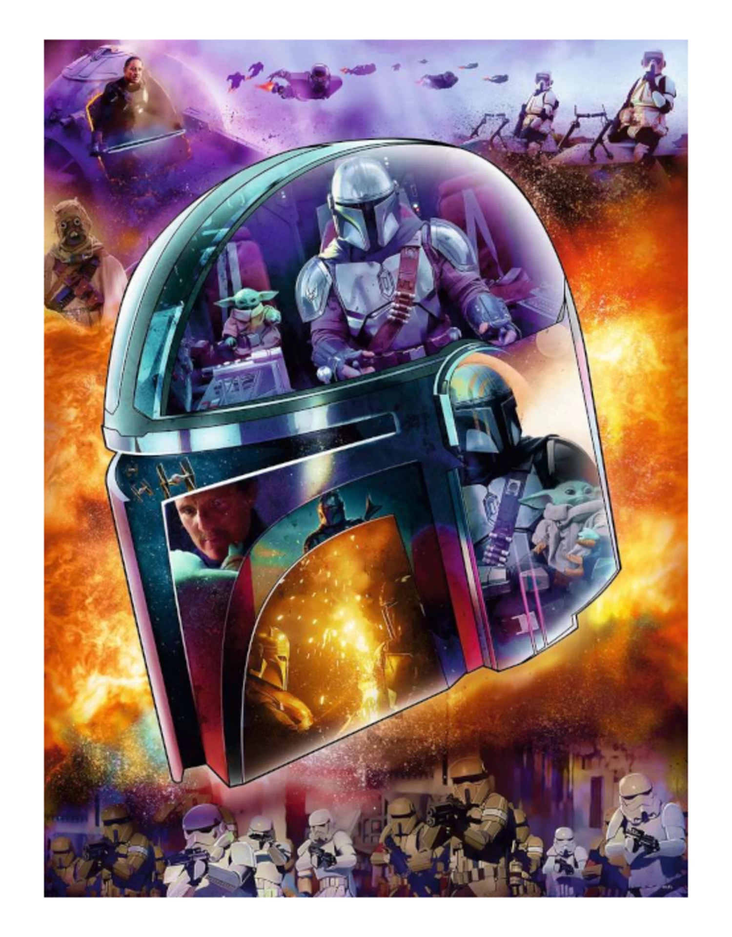Ravensburger - 770pcs - Large Format - The Mandalorian Helmet - Image 2