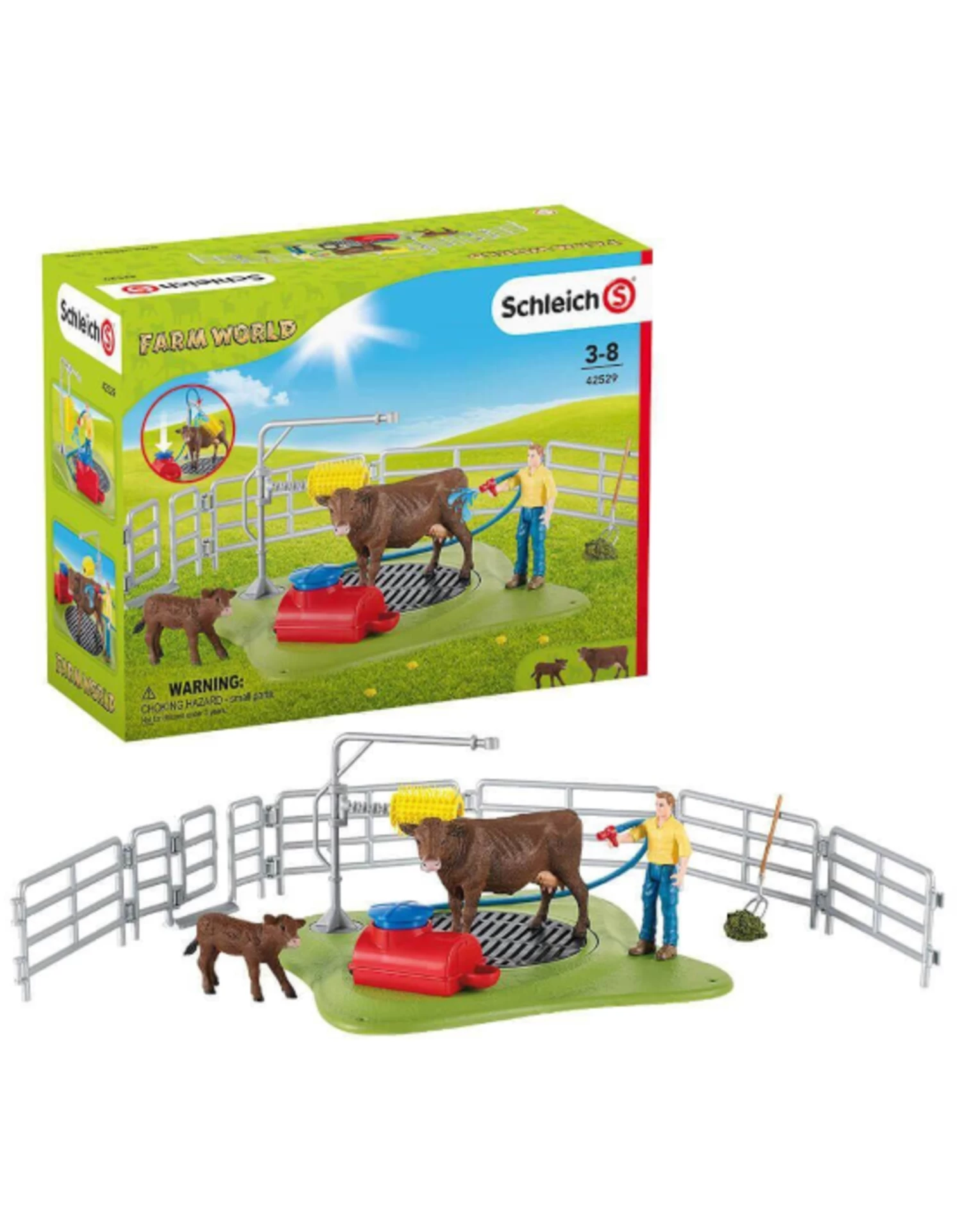 Schleich - Farm World - 42529 - Happy Cow Wash