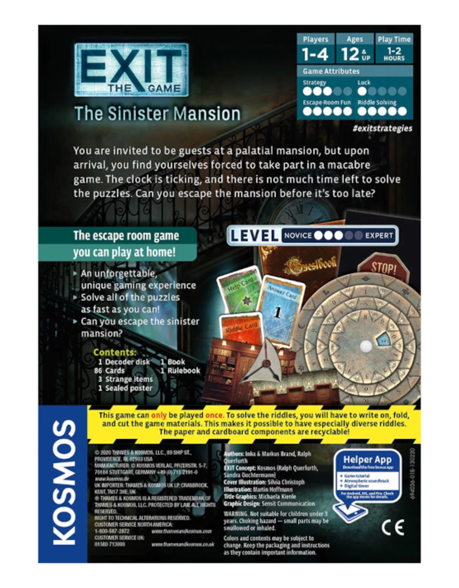 Thames & Kosmos Exit The Game - The Sinister Mansion - Image 3