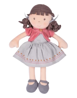 Tikiri Toys - Bonikka - Rose - Organic Doll With Brown Hair