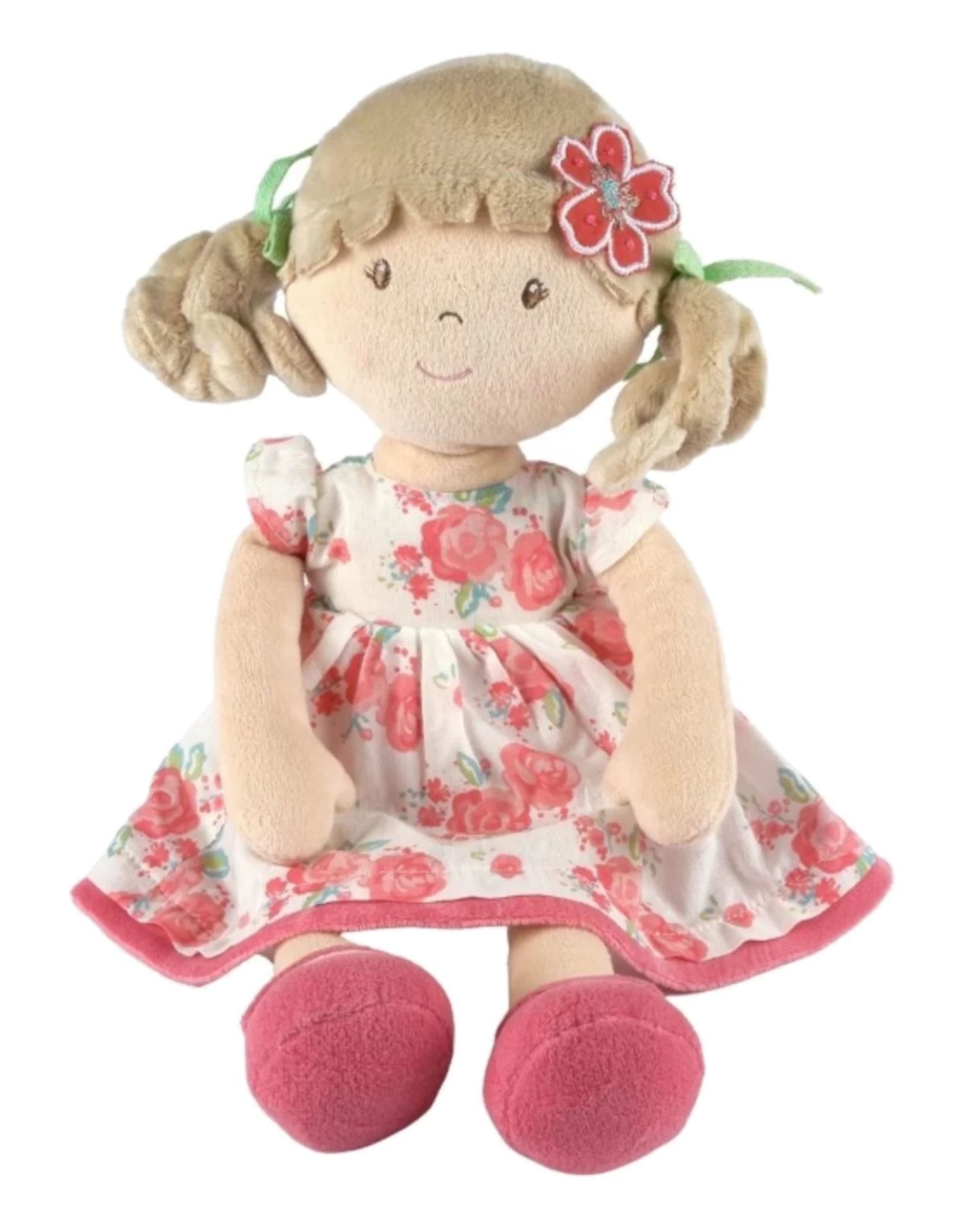 Tikiri Toys - Bonikka - Scarlet - Beige Hair With Pink Floral Dress - Image 3