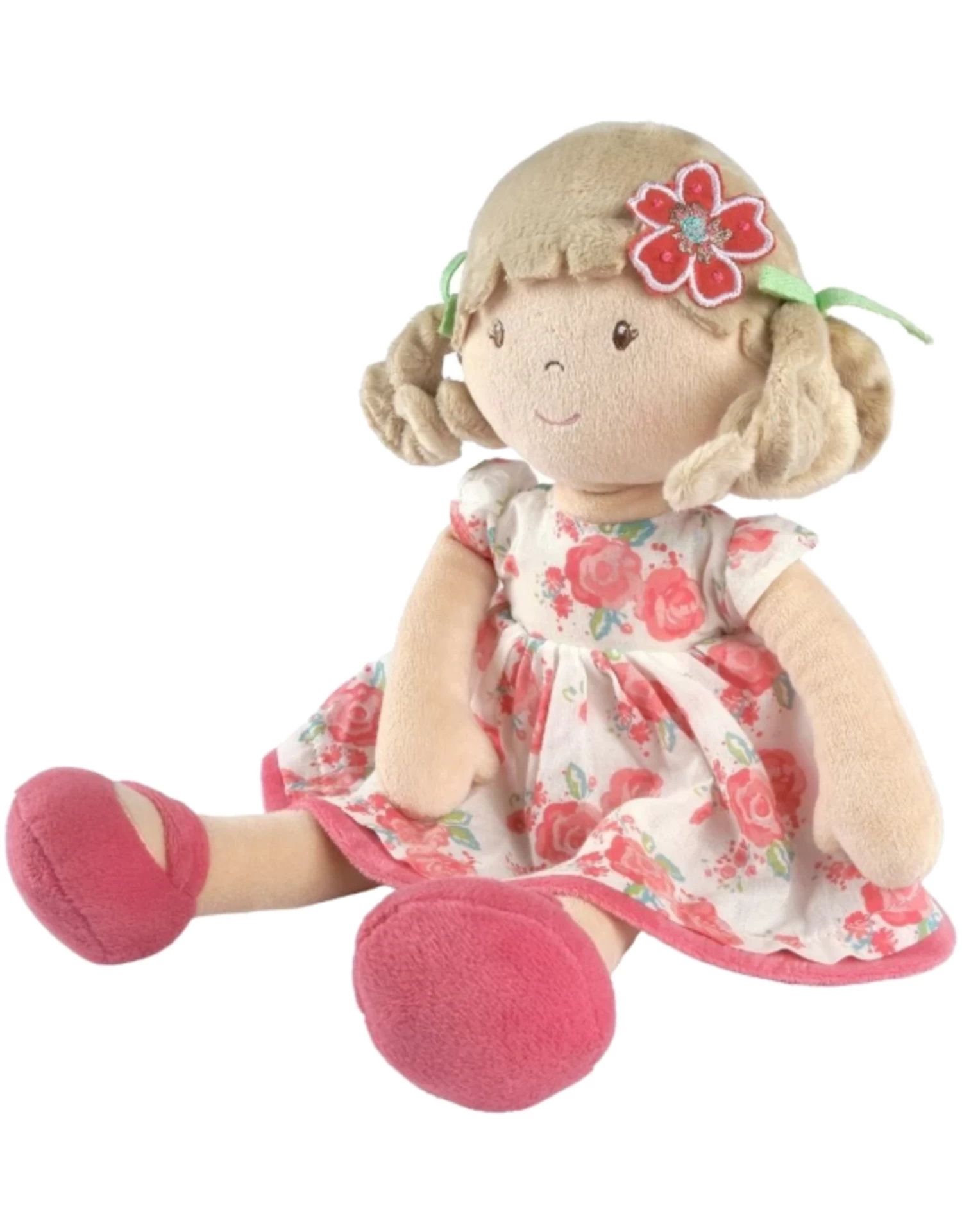 Tikiri Toys - Bonikka - Scarlet - Beige Hair With Pink Floral Dress
