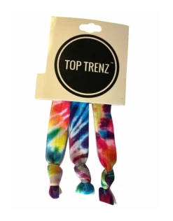 Top Trenz - Tie Dye Ponytail Holders- Hair Ties/Bracelets