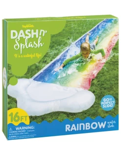 Toysmith - Dash N Splash Rainbow Slide
