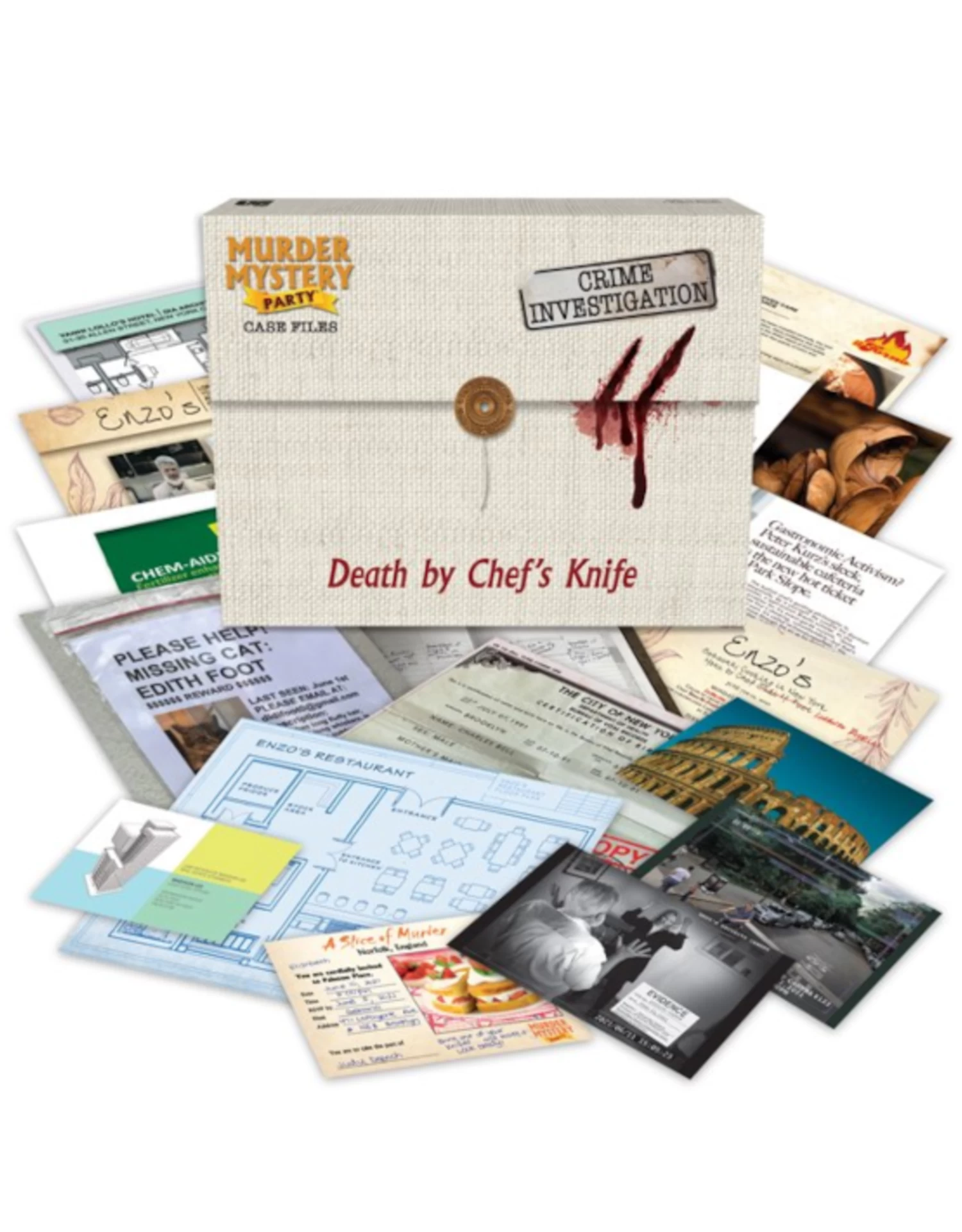 University Games - Murder Mystery Party: Death By Chef's Knife - Image 2